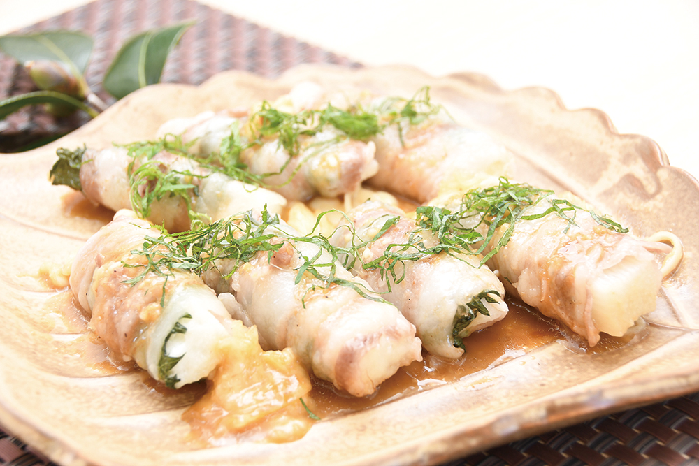 ながいもチーズ肉巻き